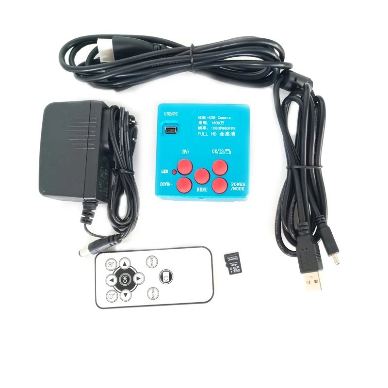 

CS Mount IR HDMI USB 16MP 4G TF Card Storage Picture Video Recorder Digital microscope camera with USB /HDMI cable free gift