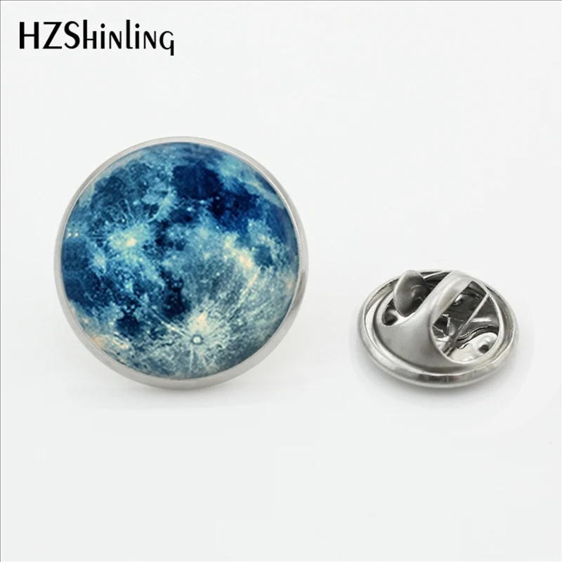 

New Design Galaxy Moon Surface Universe out of Space Brooches Astronomy Geek Jewelry Nebula Brooch Stainless Steel Lapel Pins