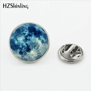 

New Design Galaxy Moon Surface Universe out of Space Brooches Astronomy Geek Jewelry Nebula Brooch Stainless Steel Lapel Pins