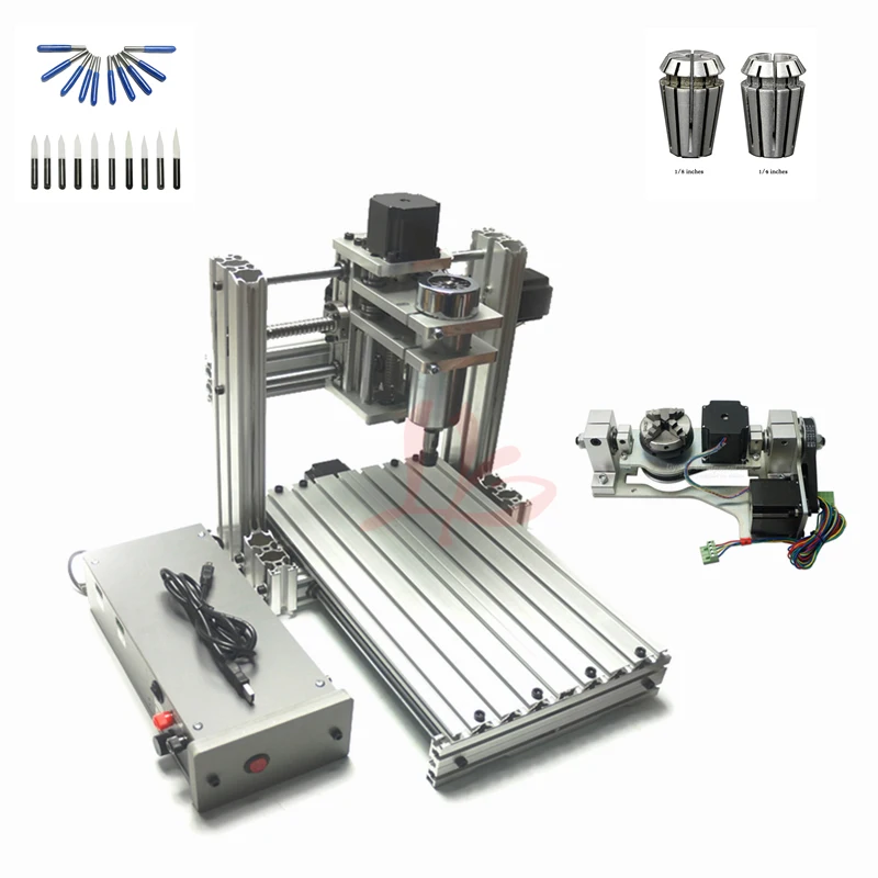 40*20 400 Вт шпинделя металла 4020 DIY cnc маршрутизатор мини ЧПУ гравер машина с
