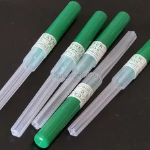 18 г И. В. Катетер пирсинг иглы с коробкой 50 шт для пирсинга питания