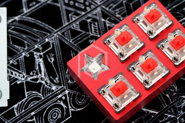 Beste Staryu Mini Macro Pad custom toetsenbord door tkg kai Mini macro pad mechanische toetsenbord 5 toetsen
