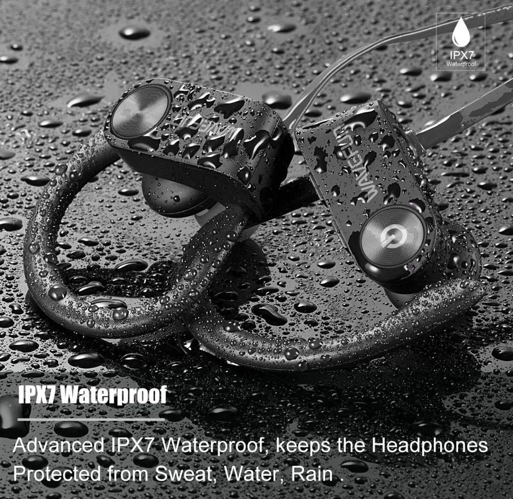Wavefun X Buds Bluetooth наушники спортивные беспроводные мощный бас IPX7 гарнитура для