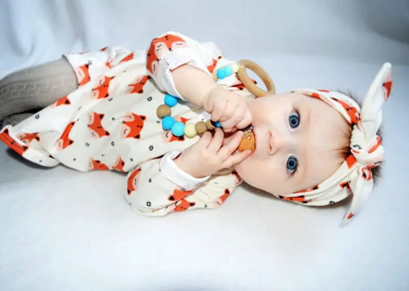

Hot Baby Girl Long Sleeves Dress Toddler Animal Headband Outfits Kids Cotton 2Pcs Clothing Set