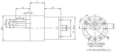 37GB 520 DC 6V 12V 24V 6mm вал Dia электрическая коробка передач мотор редуктор DIY