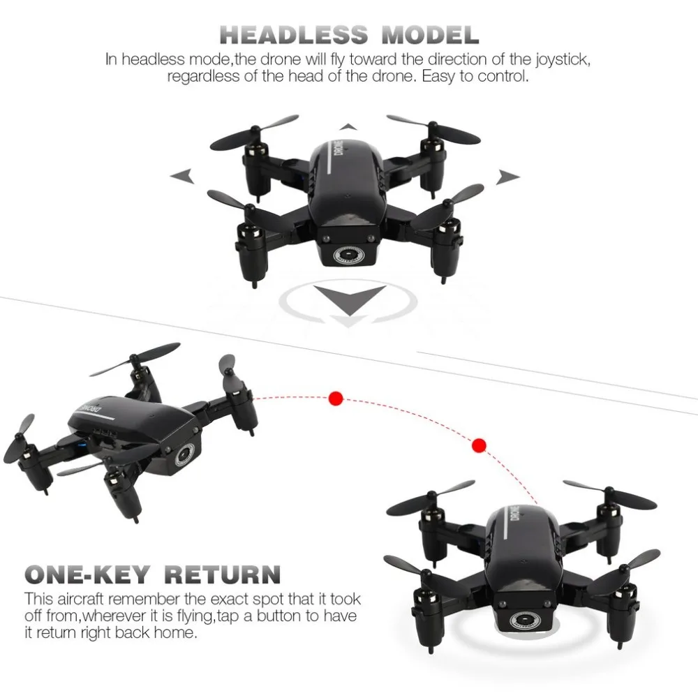 801 2,4G Wi-Fi 720P камера мини складной Дрон удерживающий высоту Безголовый одноклавишный возврат 3D переключатель скорости выворачивания Радиоуправляемый квадрокоптер Дрон