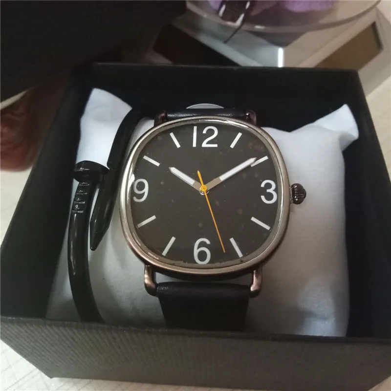 

Losida Top Brand Mens Watches For Christmas Gift Cheap Leisure Simple Square Dial Leather Wristwatches hodinky erkek kol saati
