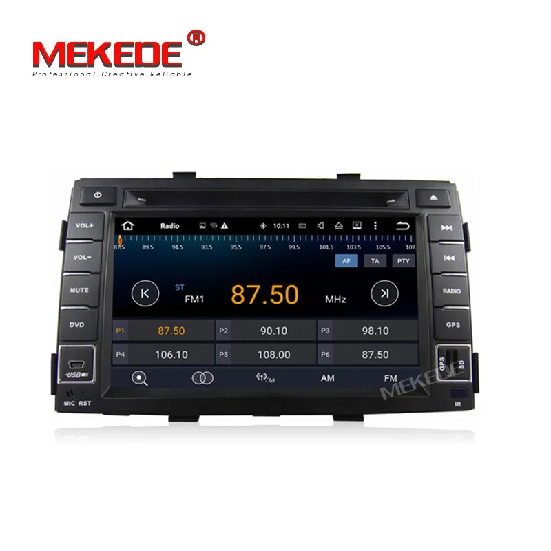 Clearance MEKEDE Quad core 2GB RAM Android7.1 Car GPS DVD player for kia Sorento 2009 2010 2011 2012 inlcuding 4G LTE wifi BT Radio Audio 3