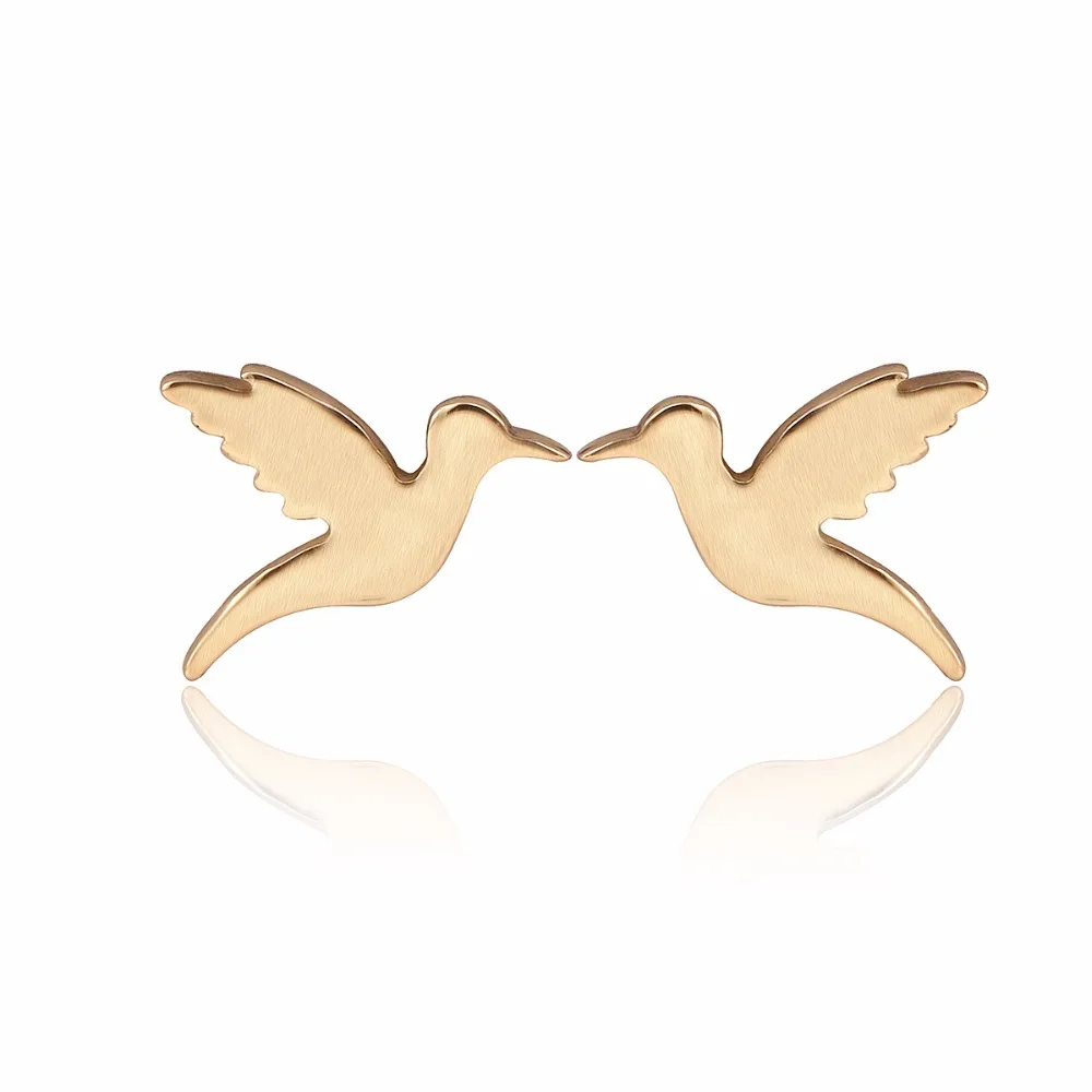 2017 New bird stud earrings for women Small Animal bird pendientes party gift