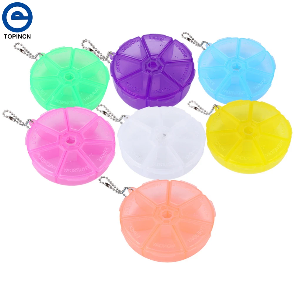 

Mini 7 Days Travel Medicine Box Pill Vitamin Box Tablet Pill Organizer Holder Pill Storage Box Organizer Dispenser Case