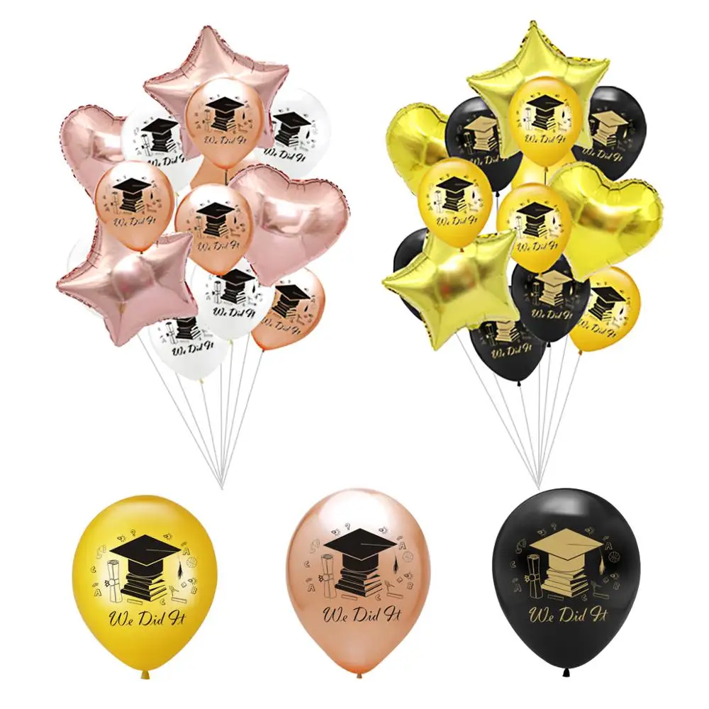 

Frigg Doctorial hat Foil Latex Ballons PartyDecoration Congratulation Graduation Gift High School Party Decorations Balloons Set