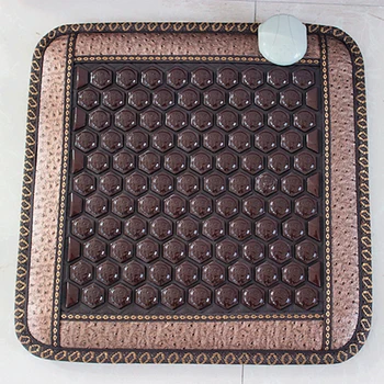 

Good Quality! Natural Jade Mat Tourmaline Heat Chair Cushion Far Infrared Heat Pad Health Care Mat AC220V 45*45CM Free Shipping
