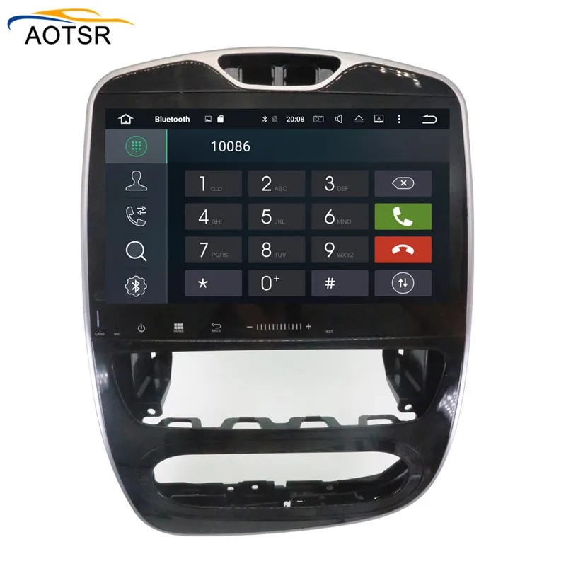 Cheap 10.1" Android 8.0 4GB + 8 Core + 32GB head unit For Renault Clio 2017 2018 Car DVD Player Radio stereo GPS navigation Map wifi 6