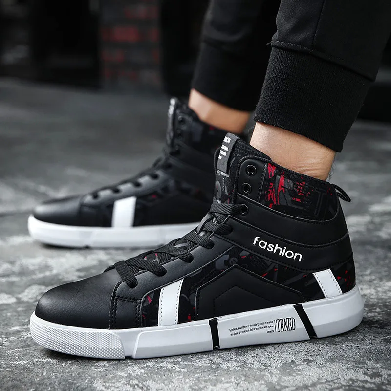 Winter Men Casual Shoes Fashion Sneaker Autumn Man Boots Footwear For Man New High Top Canvas Walking Shoes Flat Outdoor Leisure Winter Men Casual Shoes Fashion Sneaker Autumn Man Boots Footwear For Man New High Top Canvas Walking Shoes Flat Outdoor Leisure
