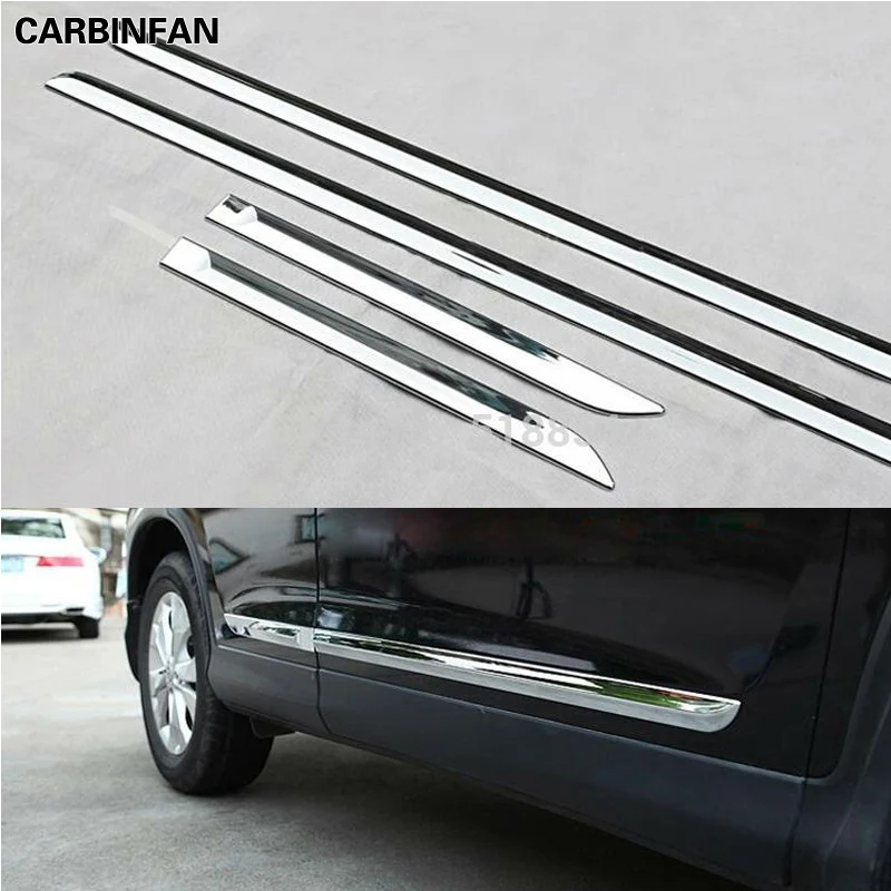 

FIT FOR HONDA CRV CR-V 2012 2013 2014 2015 CHROME SIDE DOOR BODY MOLDING TRIM COVER LINE GARNISH PROTECTOR ACCESSORIES 4PCS/SET