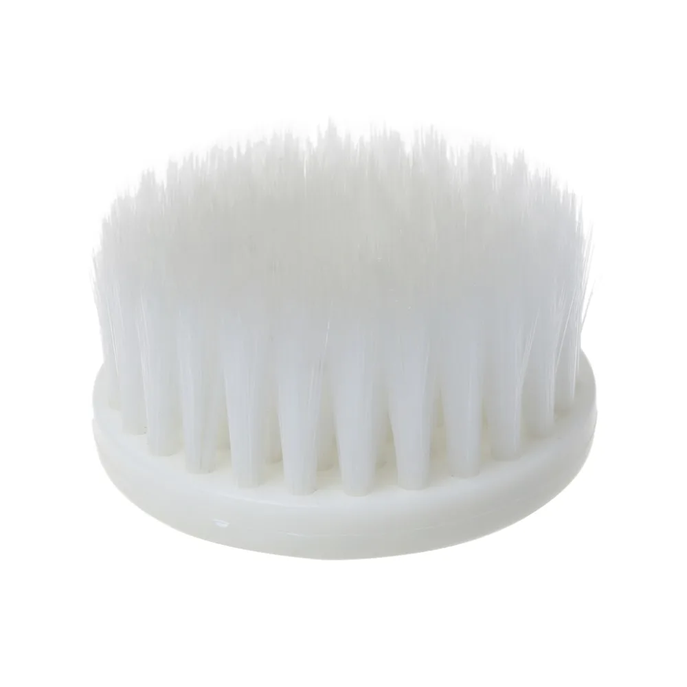 

60mm White Soft Drill Powered Brush Head For Cleaning Car Carpet Bath Fabric New