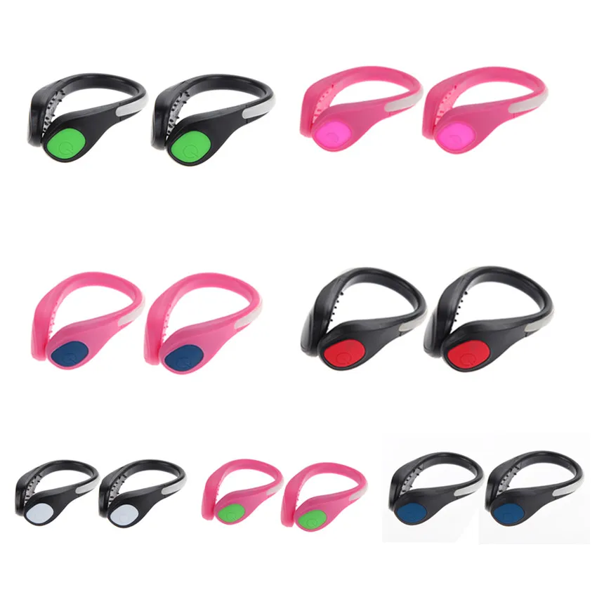 2Pcs Luces LED Bicicleta LED Shoes Cycling Shoes Clip Bike Lights Night Safety Warning LED Bright Flash Light For Running