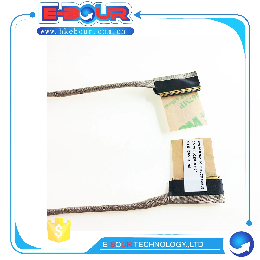 10 шт./лот Новинка светодиодный кабель LVDS Flex кабель 03T95G для Dell Vostro 5470 5460 5480 кабель для светодиодного экрана