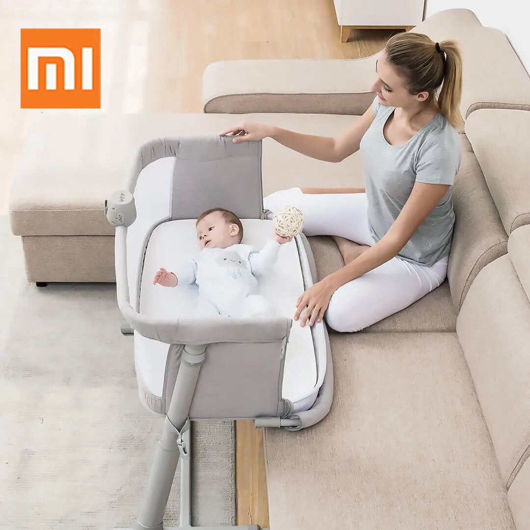 

Xiaomi Baby Care Bed Furniture With Bedbell Portable Infant Travel Sleeper Cot Sleeper Breathable Folding Crib Toddler Cradle
