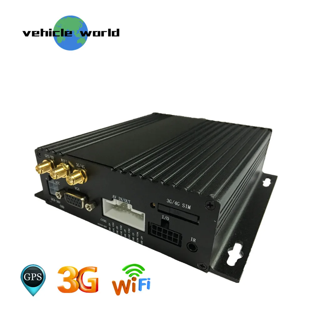 1080 P AHD 2.0MP 4 Каналы двойная sd-карта gps 3g WI-FI школьный автобус прицеп грузовик такси автомобильный мобильный видеорегистратор