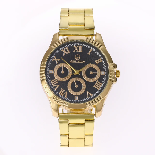 GERIDUN Top Brand Luxury Gold Watch Men Wrist Watch Women Full Steel Men's Women GERIDUN Top Brand Luxury Gold Watch Men Wrist Watch Women Full Steel Men's Women