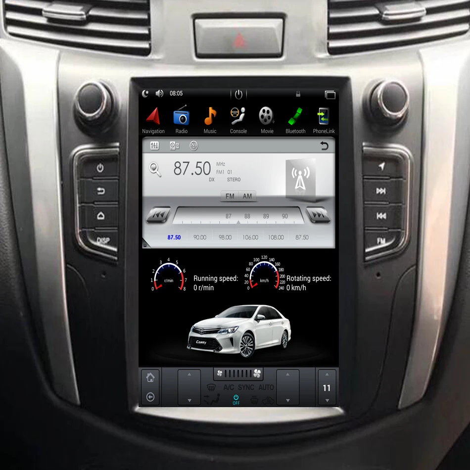 

Android Tesla style Car GPS Navigation no DVD Player For NISSAN NP300 Navara 2014+ multimedia tape radio recorder head unit PAD