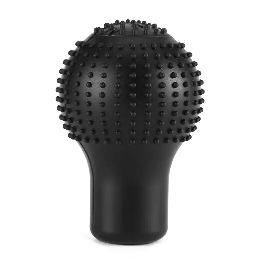 

1pcs Car Truck Round Bump Silicone Nonslip Lever Gear Shift Knob Cover Protector Black Auto Parts