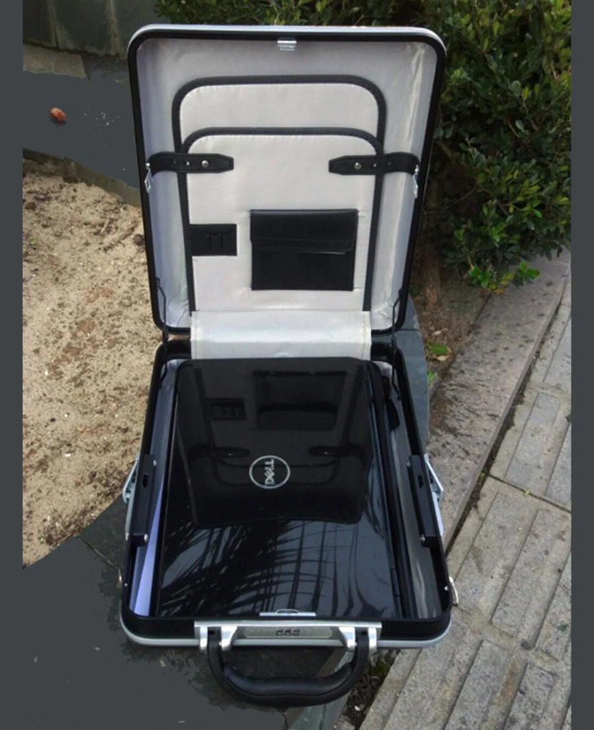 

high quality Aluminum Tool case Laptop suitcase toolbox password File box Impact resistant safety case equipment camera case