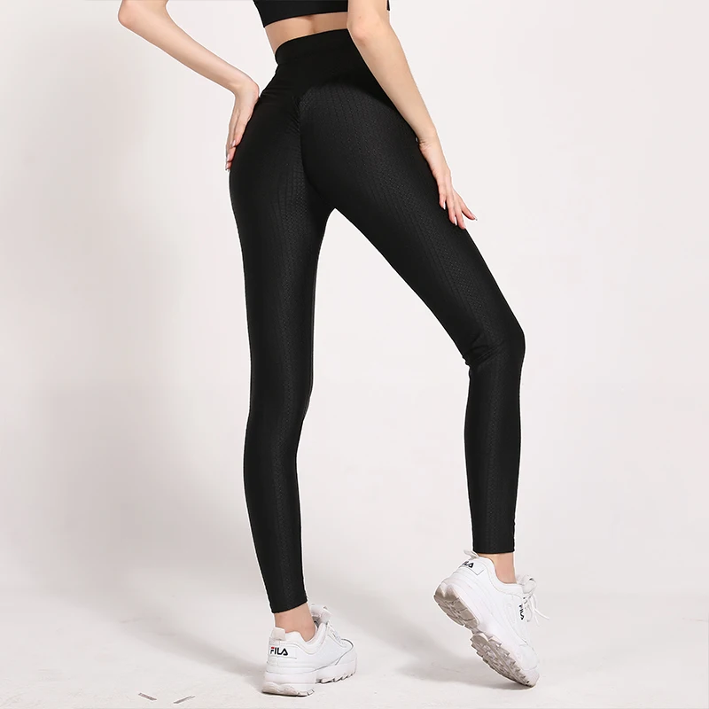 

SVOKOR Solid Women Leggings Streetwear Polyester Ankle-length Trousers High Waist Push Up Sportwear Lady's Legging