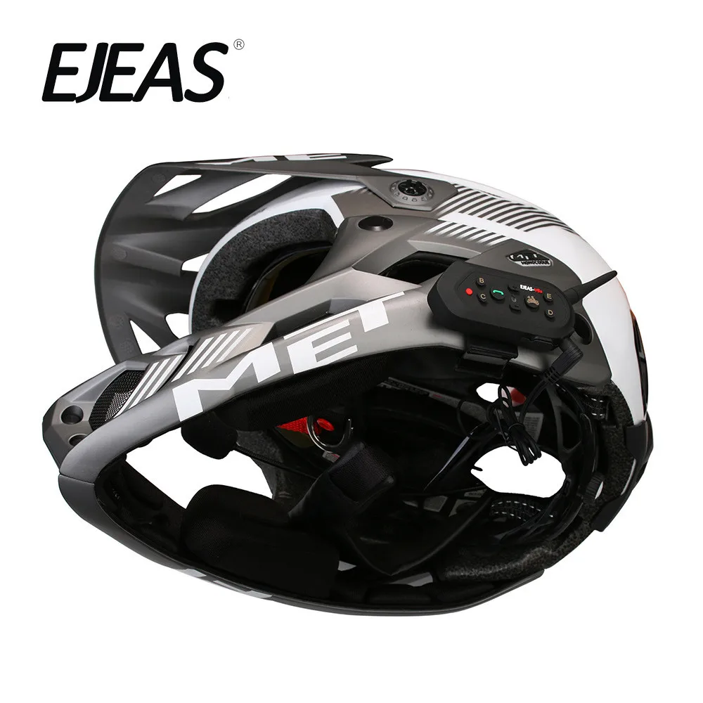 6 шт новейший ejeas E6 1300 м переговорное bluetooth-устройство для мотоциклетного шлема для 6 ездоков, беспроводное переговорное устройство BT шлемофон