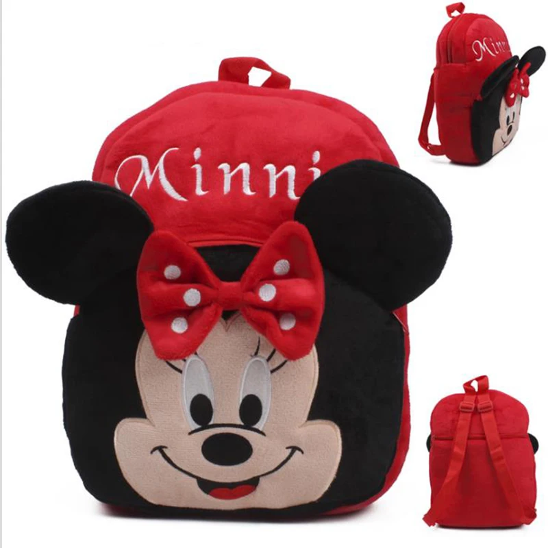 

2018 School Bag Minnie Kids Bag Children Plush Backpacks Toys 23*20cm