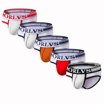 

ORLVS 5PC/LOT Men Briefs Underwear Men Sexy Breathable Brief Underpant Modal Comfortable Mens Briefs Underwear Cueca Men