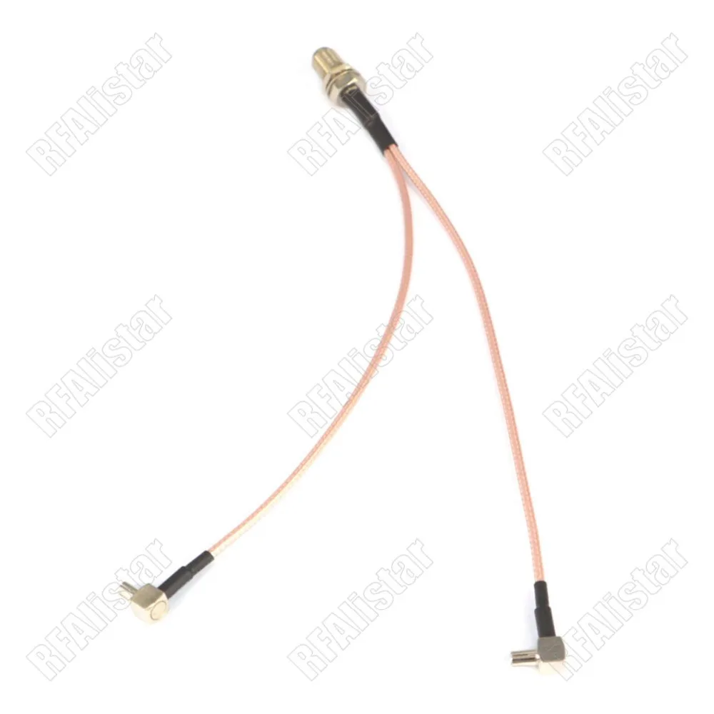 F Female to 2x TS9 RG316 Cable