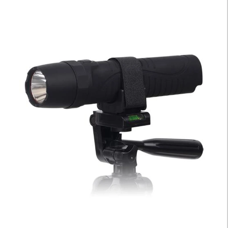 Flashlight Holder U Type 1/4 Threaded hole diameter 6mm Screw Magic Tape Clip for Fishing Lamp Flashlight Mount Camera Bracket