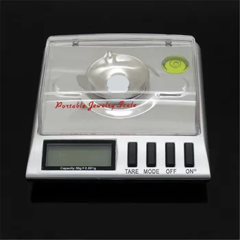 

1pc Brand New Portable Backlit LCD 0.001g/50g scales 50g 0.001g Digital Jewelry Diamond Pocket weighing Scale