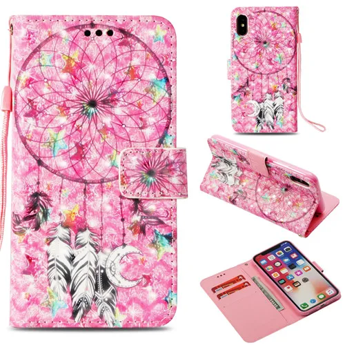 3 3D мультфильм полиуретановый кошелек для iphone XS MAX iphone XS X для iphone XR чехол для кошелька чехол для iphone 8 7 6 Plus чехол - Цвет: 3