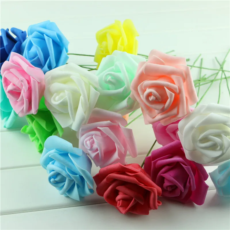 Handmade-Party-Festival-Wedding-Foam-Roses-Flower-with-Stem-DIY-Wedding-Bouquet-Flowers-Home-Floral-Decor