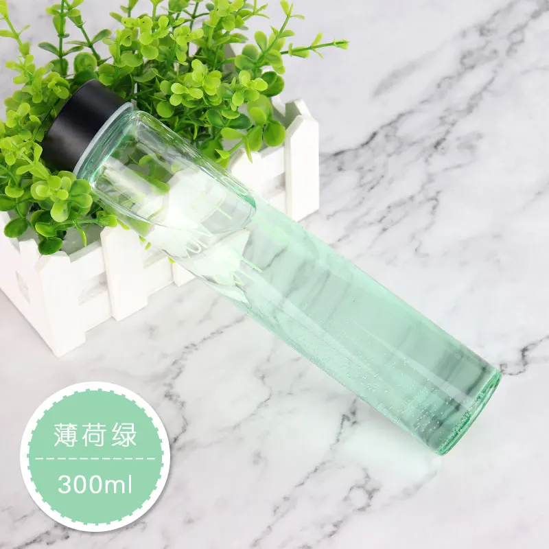 Стеклянный пенис бутылка для воды 300 мл Мода многоцветная популярная офисная чашка подарок можно настроить - Цвет: Зеленый