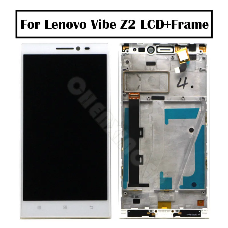 Для Lenovo Vibe Z2 ЖК дисплей сенсорный экран панель в сборе с рамкой для K920 Мини