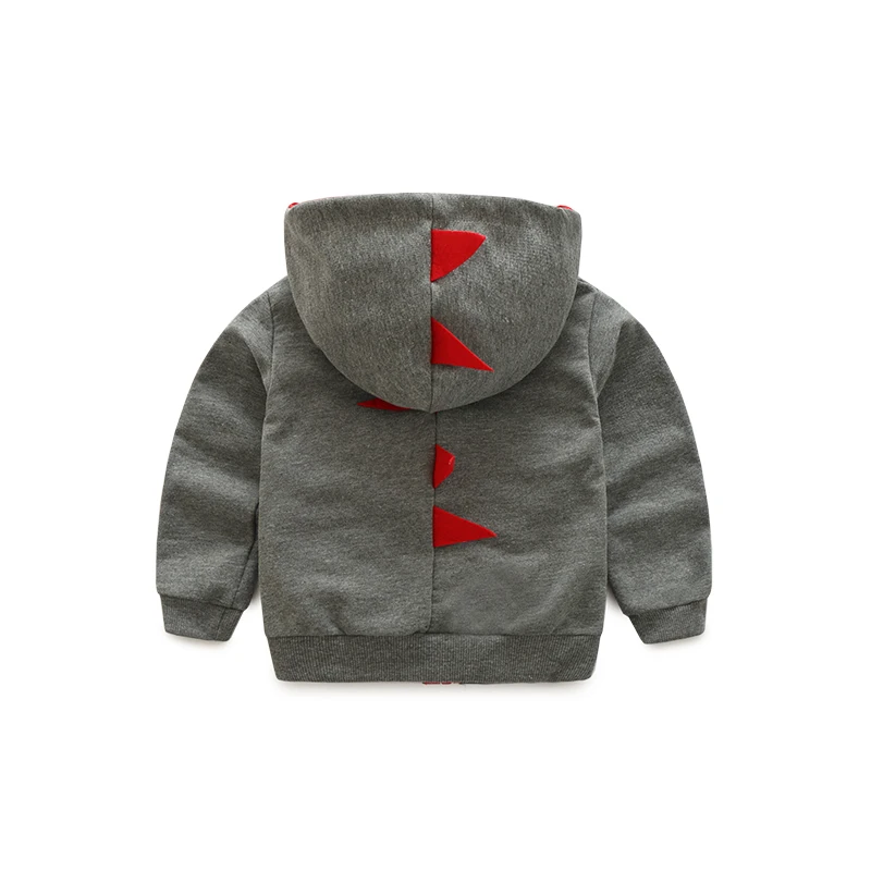 Tem Doger/Одежда для маленьких мальчиков; пальто для младенцев; хлопковая куртка с капюшоном и длинными рукавами; толстовки с динозавром из мультфильма; Одежда для новорожденных; спортивная одежда