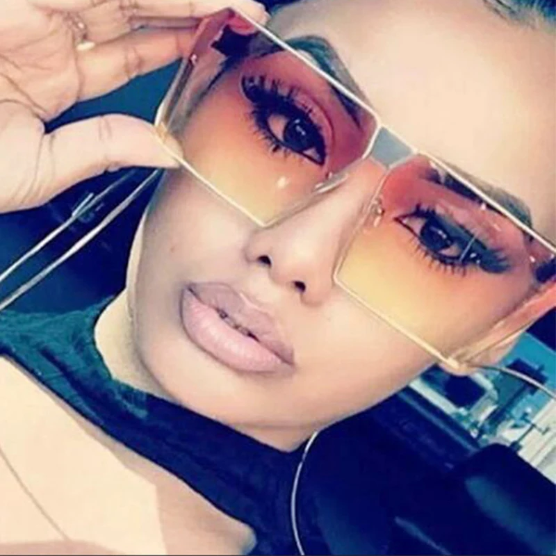

Long Keeper 2019 Trend Square Sunglasses Women UV400 Clear Sunglass Brand Unisex Sun Glasses Hexagon Metal Frame Men Shades