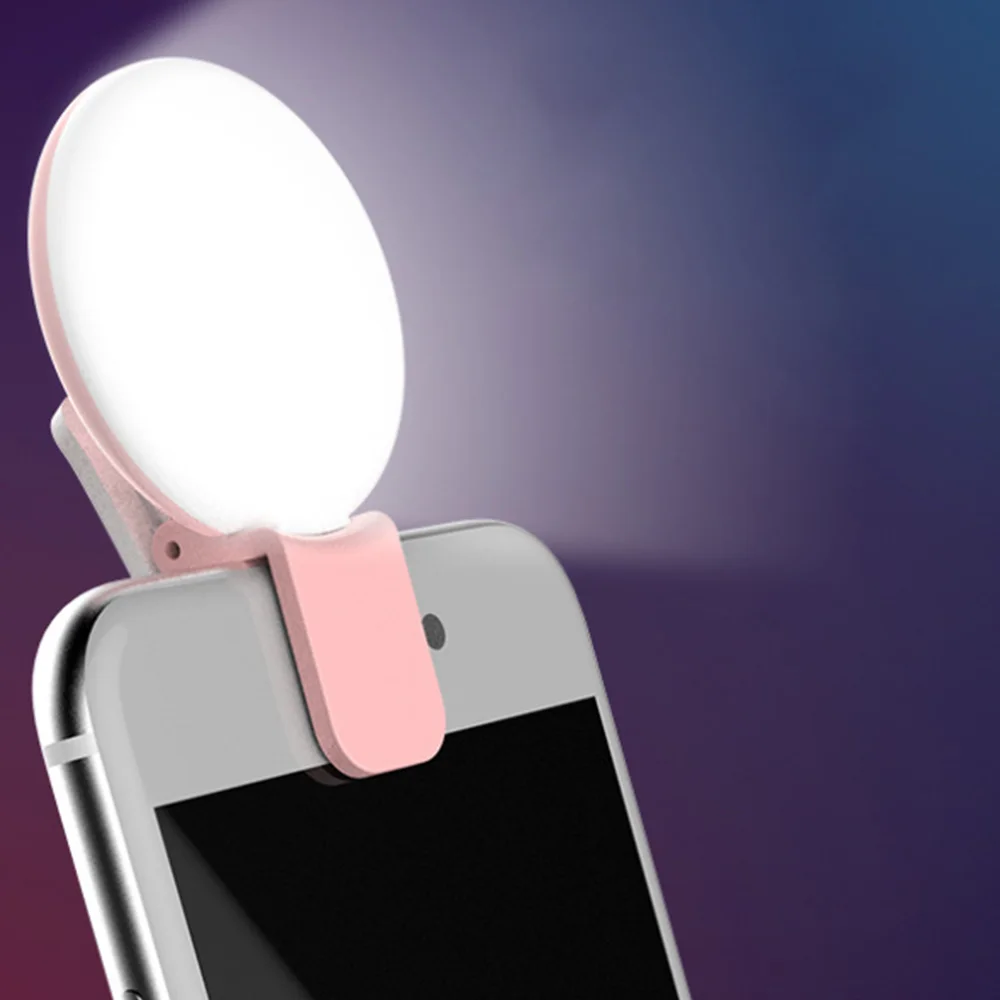 Led Clip-on Mobile Phone Selfie Flash Portable Live Broadcast Night Enhancing Fill Light Anchor Women Beauty Self-timer Lamp