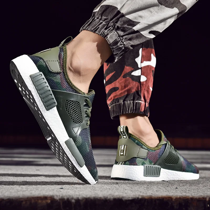 

2019 Fashion Trendy Men's Shoes Camouflage Breathable Light Non-slip Men's Sneakers Comfortable Summer Match Men's Casual Shoes