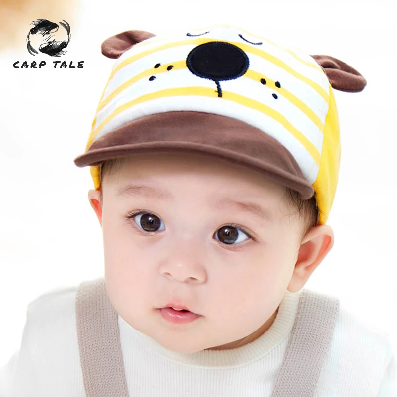 

NEW Cute Infant Hat Unisex Baby Boys Girls Caps Sunhat Kids Summer Comfortable Bongrace HatCat Kitten Cartoon Print Peak Cap