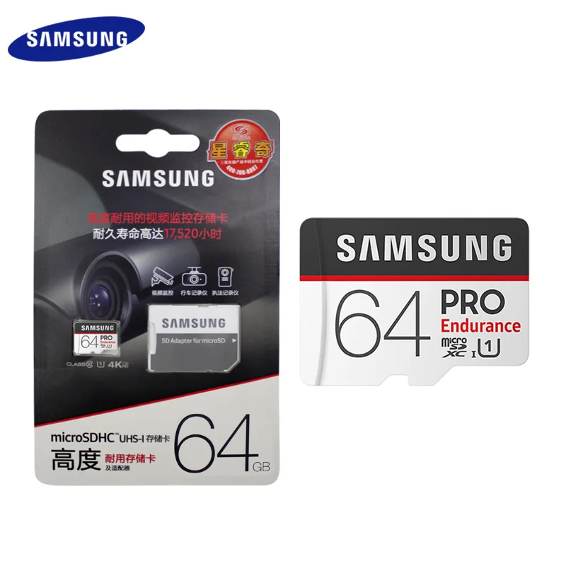 SAMSUNG PRO Endurance Micro SD карта 32 Гб 64 Гб 128 ГБ оригинальная TF карта класс 10 SDHC SDXC карта памяти высокое качество транс флэш-карта