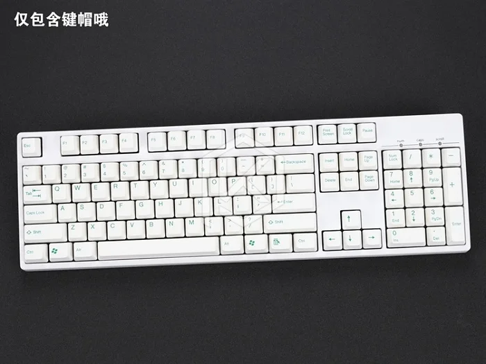 Taihao abs двойные брелки для diy игровой механической клавиатуры цвет Германии Фиолетовый Розовый Белый Синий Зеленый Желтый Аргентина - Цвет: keycaps green font