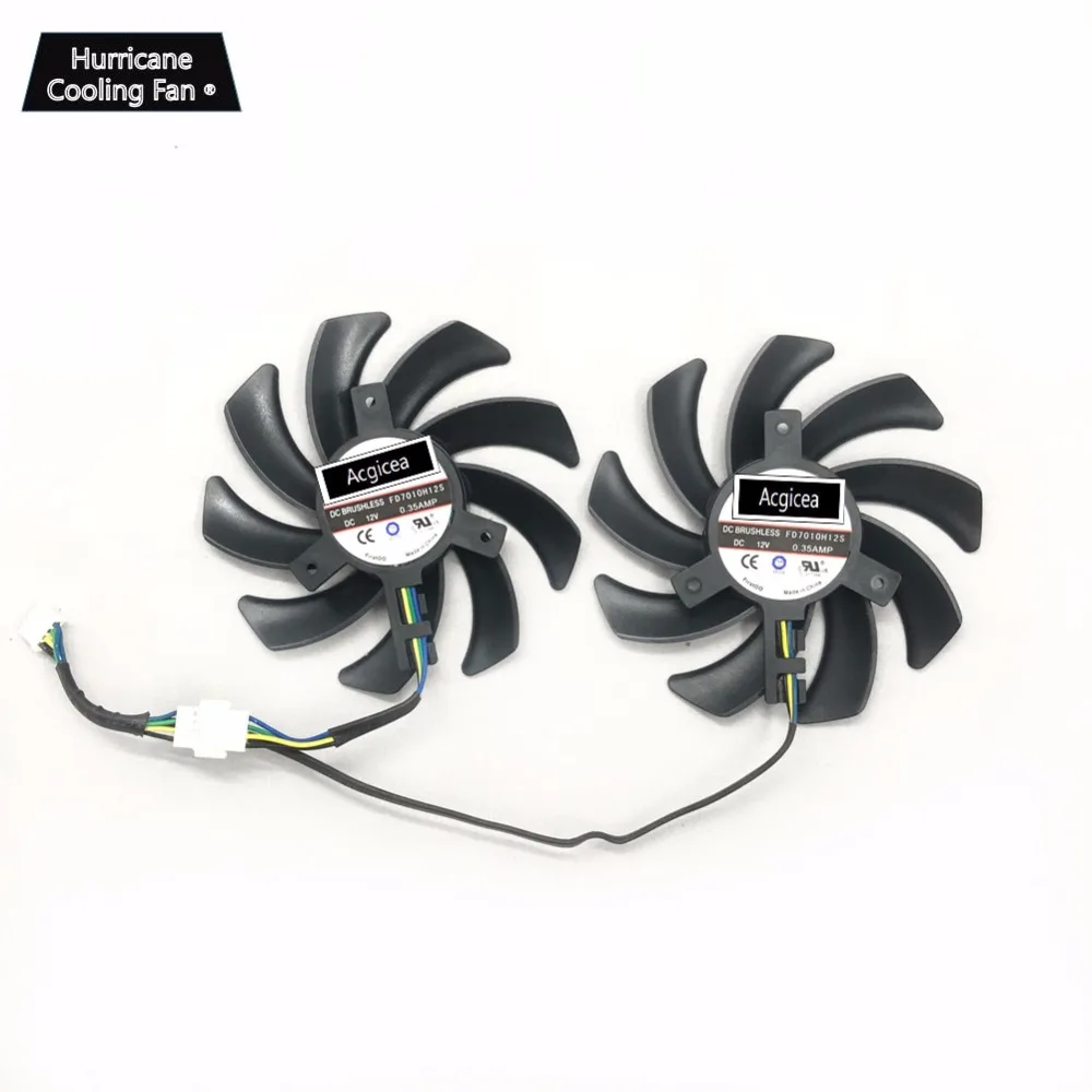 Вентилятор 2 шт./лот FD7010H12S 85 мм Dual X для Sapphire HD7950 R9 270X 280X HD7870 HD7850 HD6850 HD6790 видеокарта
