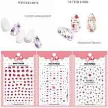 Цветочный Тип! Лак для ногтей задний клей деколь декорации дизайн ногтей стикер для ногтей Советы красоты