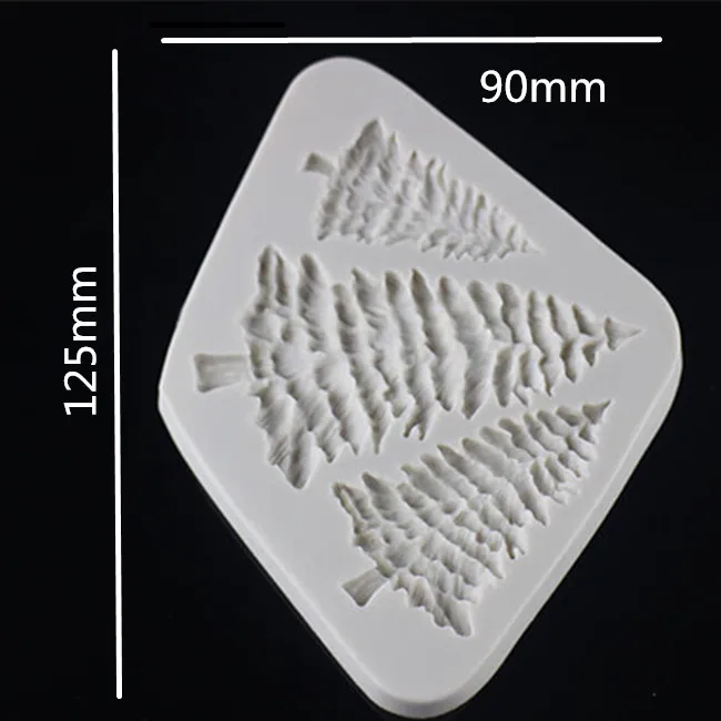 3D Рождественский шоколад приготовление помадки украшения вечерние выпечки торт декоративные DIY мыло инструменты елка силиконовые формы D013006 - Цвет: random color