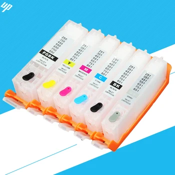 

5sets PGI-550 PGBK CLI-551BK C M Y GY for canon MG6350 MG7150 MG7550 IP8750 refillable ink cartridge with arc chip pgi550